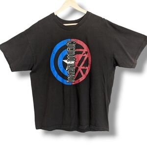 Iron Man Graphic Print Tee XL‎ Black Marvel Super Hero t-shirt